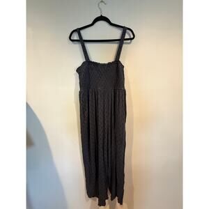 Isabel by Ingrid & Isabel Blue Floral Smocked Jumpsuit XL